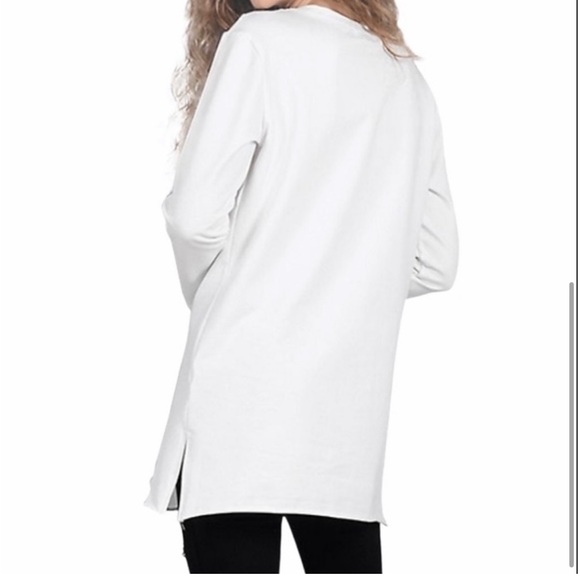 Molly Brachen casual motivational graphic white distressed sweatshirt medium - Picture 3 of 11